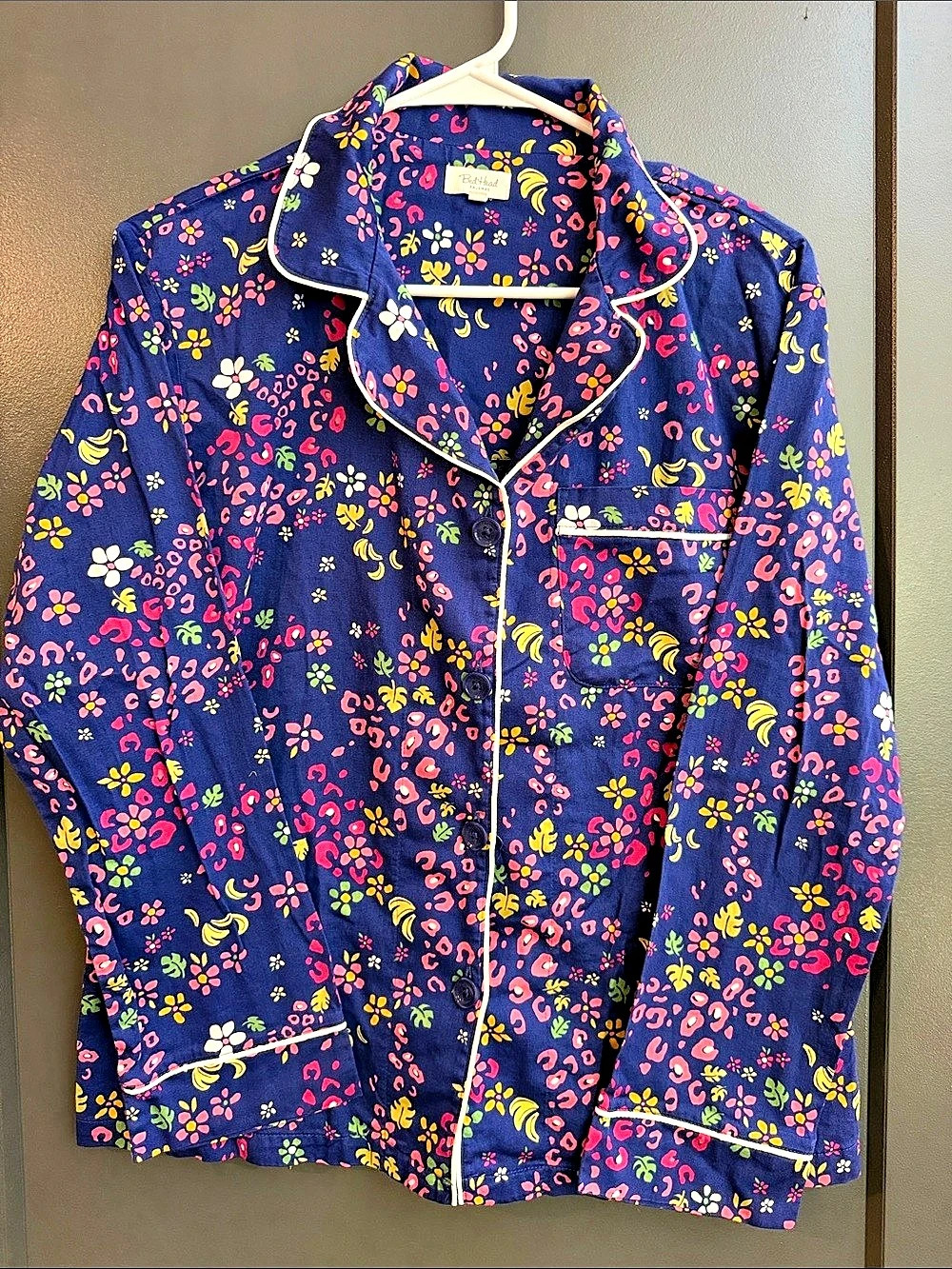BedHead Pajamas Floral Pajama Set in Blue & Pink Size XS